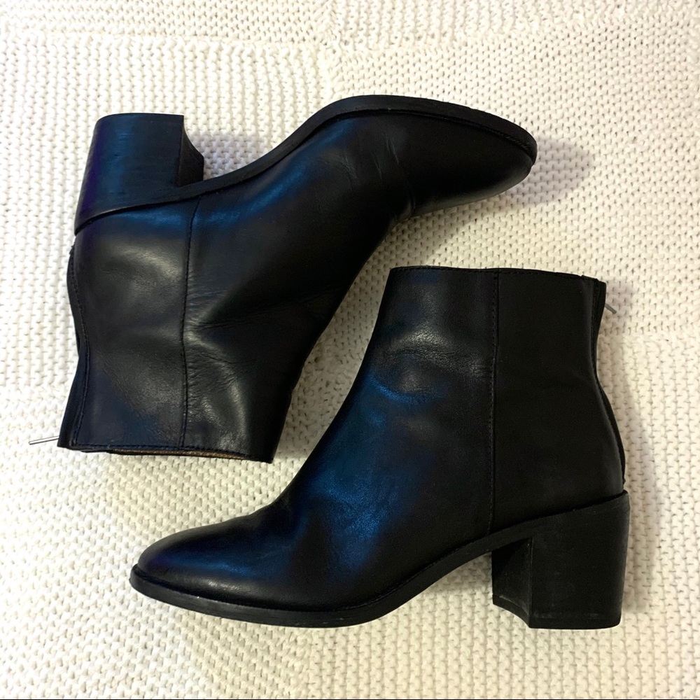 MADEWELL block heel black boot